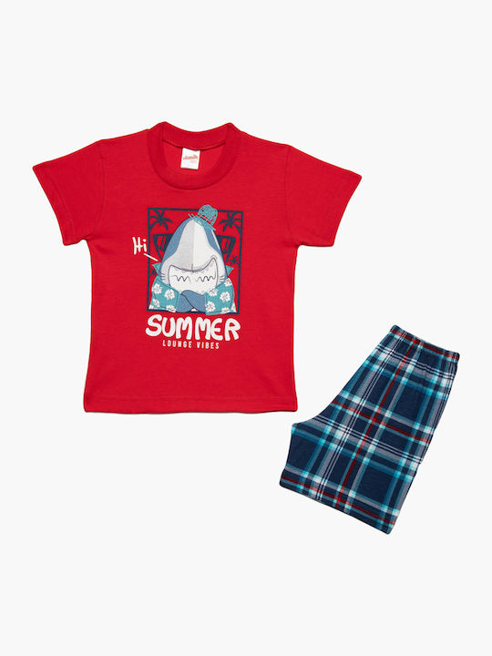Minerva Kids' Pajamas Summer Red Vibes