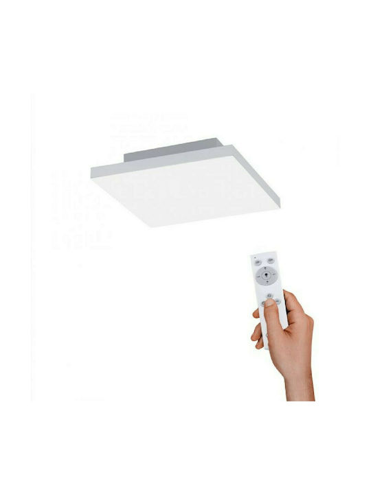Paul Neuhaus Canvas Pătrat În aer liber Panou LED Putere 20W cu Bianco reglabil Lumini cu control de la distanță 29.5x29.5cm.