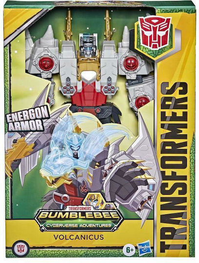 Action-Figur Bumblebee Cyberverse Adventures Dinobots Unite Ultimate Volcanicus Transformatoren für 6+ Jahre Jahre