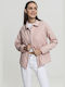 Urban Classics Women's Short Lifestyle Jacket for Spring or Autumn Pink