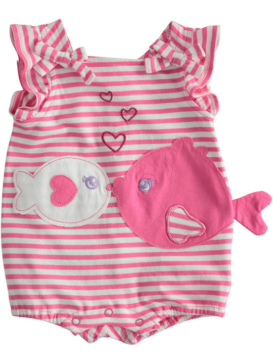 iDO Baby Bodysuit Set Short-Sleeved Fuchsia