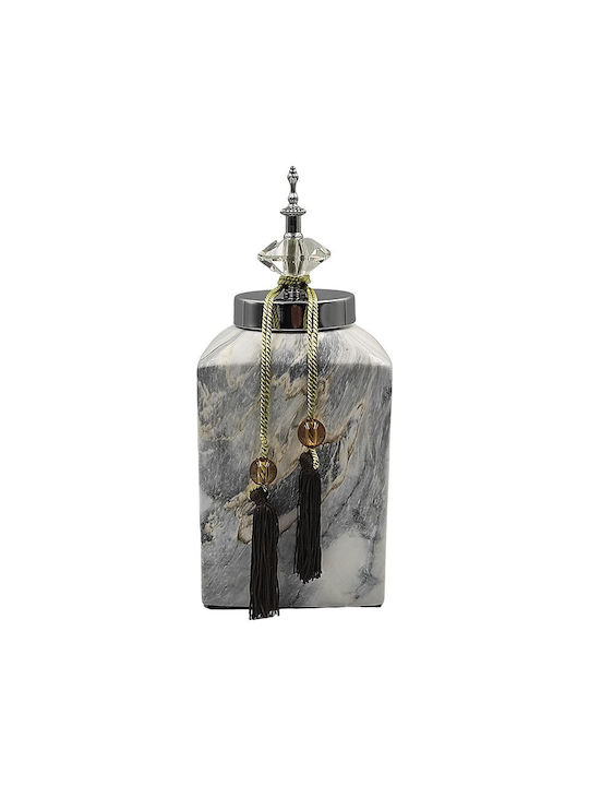 Karvounis Decorative Vase Jar Multicolour 14x14x32cm