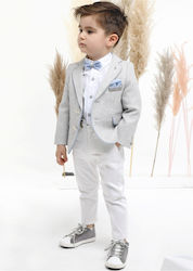 Mi Chiamo Βαπτιστικό Κοστούμι με Σακάκι για Αγόρι 4τμχ