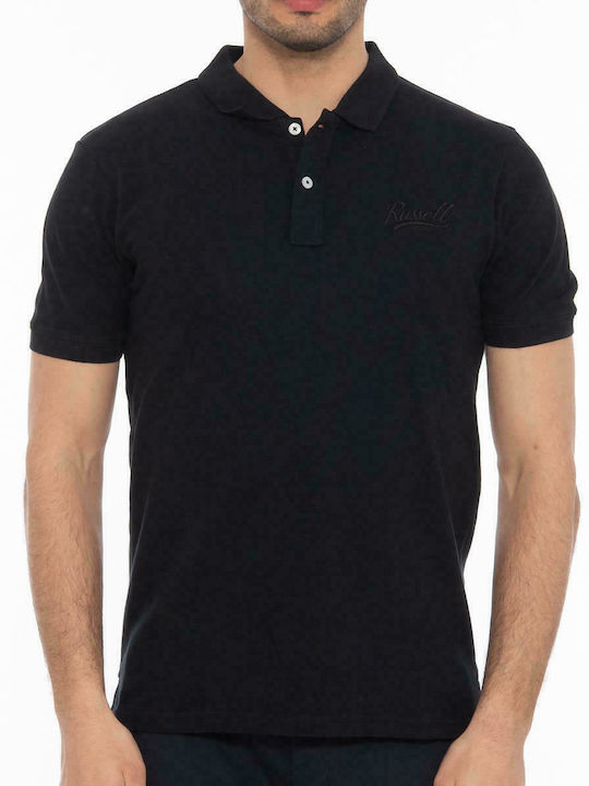 Russell Athletic Herren Kurzarmshirt Polo Schwarz