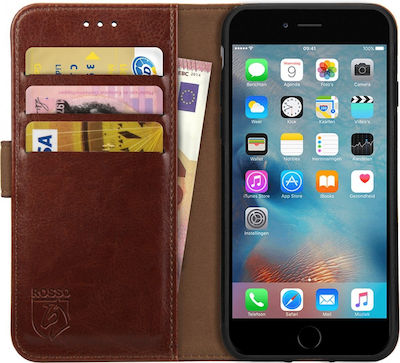 Rosso Element Synthetic Leather Wallet Brown (iPhone 6/6s Plus)