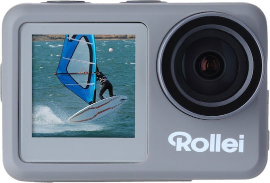 Rollei 9S Plus Action Camera 4K Ultra HD Underwater (with Case) with Touch Screen 1.33" and Wi-Fi Silver