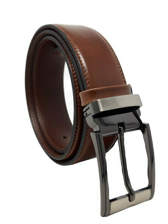 Herren Gürtel Leder Tabac Braun