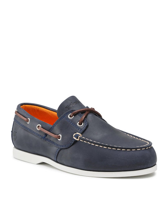 Cedar Leder Herren Mokassins in Blau Farbe