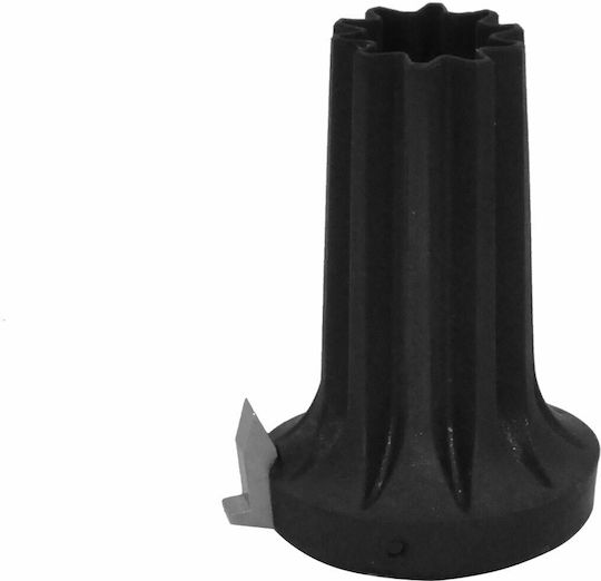 OPO Talpă de schimb cu vârf metalic pliabil antiderapant Tampon de schimb 16-22mm Negru 1buc 1279/01