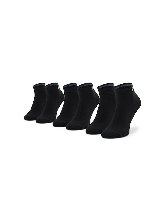 Skechers Unisex Μονόχρωμες Κάλτσες Μαύρες 3Pack