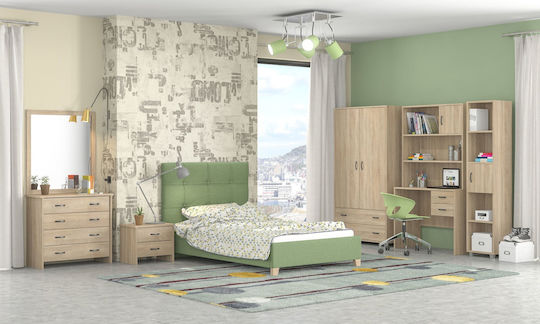 Set Mobilier 5 Bucăți Cu Pat Pentru Saltea 110x200 cm