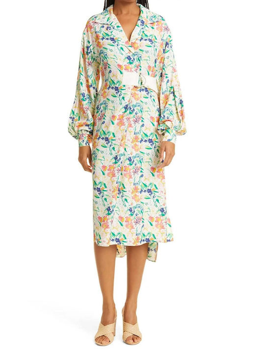 Ted Baker Midi Καλοκαιρινό All Day Φόρεμα Κρουαζέ Floral
