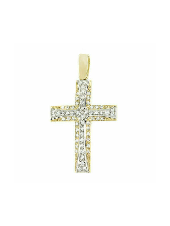 Mertzios.gr Gold Kreuz 14K Χρυσός