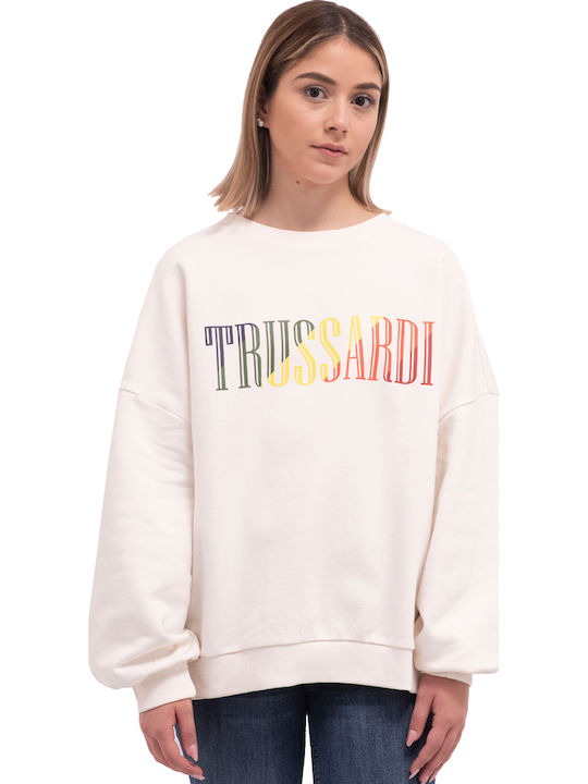 Trussardi Γυναικείο Φούτερ Λευκό
