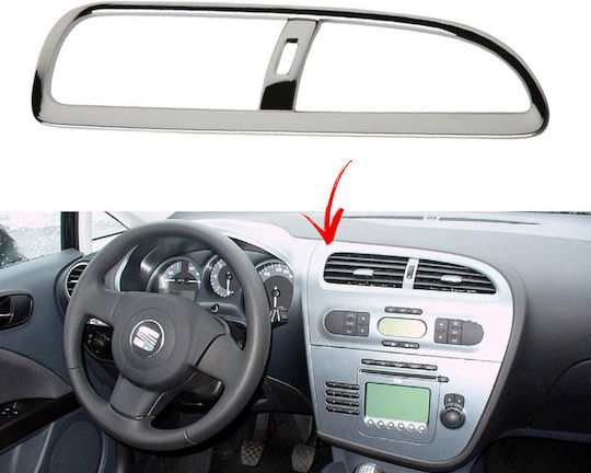 Racesport Πλαίσιο Κεντρικών Αεραγωγών για Seat Leon 1P 2006-2011 Χρώμιο