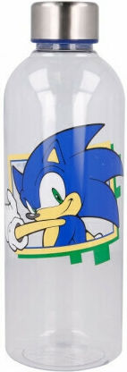 PCMerch Sonic Παιδικό Παγούρι Πλαστικό με Βιδωτό Καπάκι Non Spill Μπλε 850ml