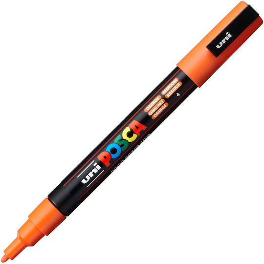 Posca PC-3M Μαρκαδόρος Σχεδίου Orange 1.3mm