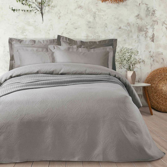 Das Home 9565 Κουβερλί Υπέρδιπλο Microfiber Γκρι 220x240cm