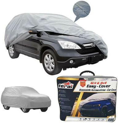 Feral Premium Covers for Car with Carrying Bag 440x185x145cm Waterproof Medium for SUV/JEEP Secured with Elastic