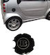Αυτοκόλλητο ''B'' για Smart Fortwo 450 98-07 για Τάπα Βενζίνης Αυτοκινήτου σε Μαύρο Χρώμα