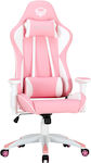 Meetion CHR16 Καρέκλα Gaming Δερματίνης με Ρυθμιζόμενα Μπράτσα Pink