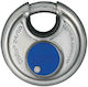Abus Diskus Steel Padlock Discus Padlock with Key 70mm Silver 1pcs