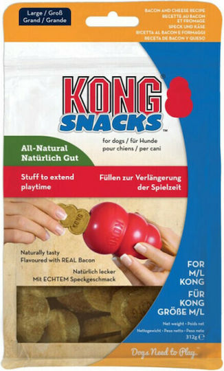 Kong Snacks Biscuiți Pentru Câini Rase Medii Cu Brânză Și Bacon 312gr