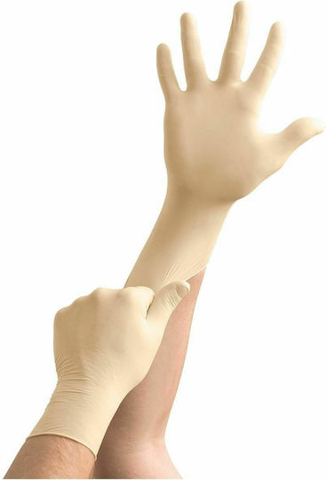 Ansell TouchNTuff Latex Examination Gloves Powder Free White 100pcs