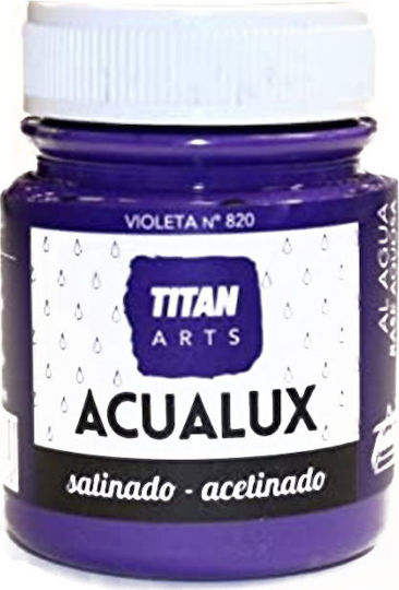 Titan Acualux Matte Liquid Craft Paint Purple for Wood Νερού Ματ Αποχρώσεων Violeta 75ml