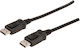 Secomp Cable DisplayPort male - DisplayPort male 2m Μαύρο (S3691-100)