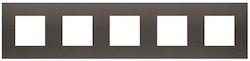 Abb Zenit Schalterrahmen 5-fach Horizontale Mon...