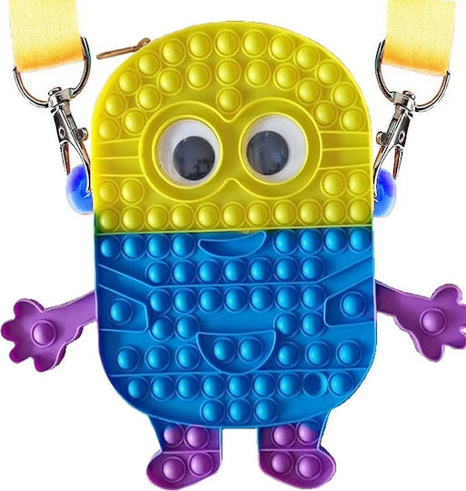 Anti Stress Push Pop Bubble Minion Σιλικόνης Πολύχρωμο