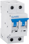 Elmark 2-Poles Automatic Circuit Breaker 16A 41181C