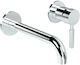 La Torre Tech Built-In Mixer & Spout Set for Bathroom Sink with 1 Exit Chrome