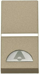 Abb Zenit Bell Push Button Without Frame Gold