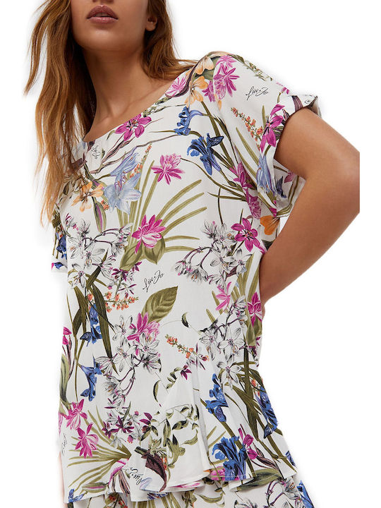 Bluză Liu Jo cu imprimeu jungle VA2120 T8830-09R35 pentru femei