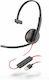 Poly Blackwire 3210 Over Ear Căști Multimedia cu microfon și conexiune Jack de 3,5 mm / USB-A