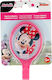 Stor Minnie Mouse Pose Cuiere pentru Copii Un singur cârlig Autocolant Plastic Roz 4.5x2.5x8εκ. 1buc