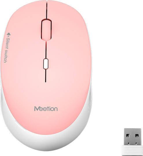 Meetion MT-R570 Wireless Ergonomic Mouse Pink