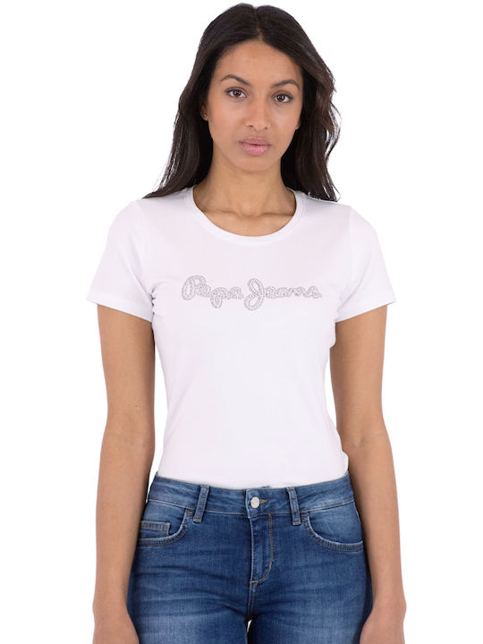 Pepe Jeans Amanda Γυναικείο T-shirt Λευκό