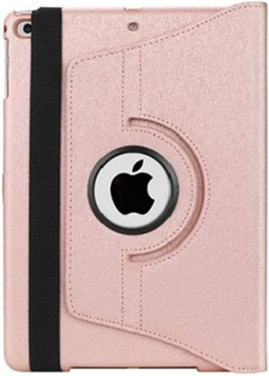 Leather Flip Cover Rotating Rose Gold (iPad 2 / 3 / 4)