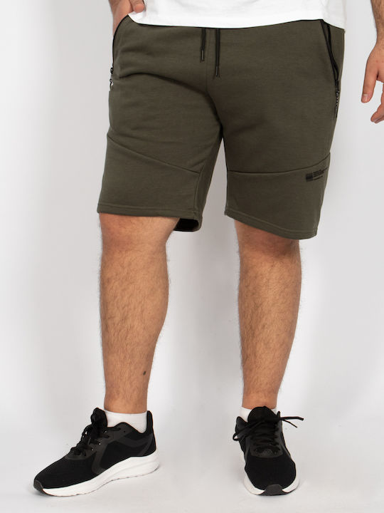 Double Sportliche Herrenshorts Khaki