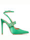 Envie Shoes Pointed Toe Green Heels