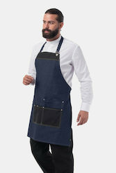 Axon Ποδιά Barista / Bartender Ολόσωμη Macchiato Navy Blue