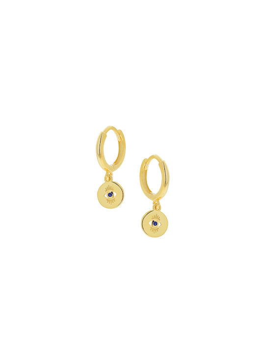 Prince Silvero Earrings Pendants made of Silver Gold Plated with Stones