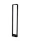 Eurolamp Outdoor Floor Lamp Small Post LED Outdoor 12W with Warm White Light IP65 Black