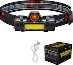 Rechargeable Headlamp LED Waterproof IP65 Dual Function XPE Embedded