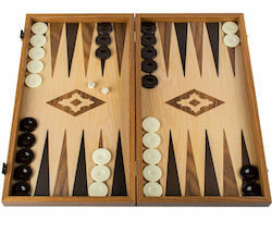 Manopoulos Handmade Backgammon Wooden with Checkers 38x38cm