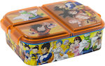 Stor Πολλαπλές Θήκες Dragon Ball Recipient pentru mâncare pentru copii din plastic Portocaliu 19.5 x 16.5 x 6.7buc