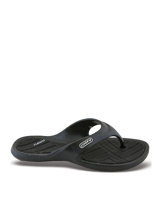 Cubanitas Damen-Flip-Flops in Schwarzem Farbe